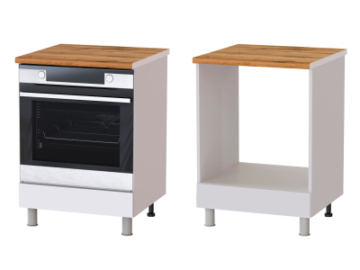 Кухонный шкаф под духовку 600 Плейона (белый)