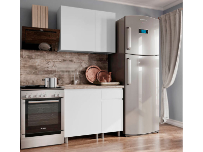 Белая кухня 1 метр "Плейона"