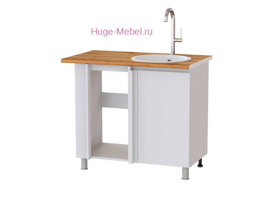 Кухонный шкаф нижний угловой 1000 Плейона (белый)