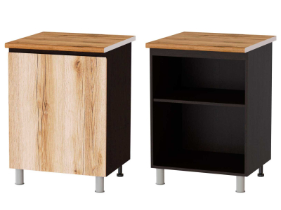 Кухонный шкаф нижний 600 Плейона (венге/дуб делано)