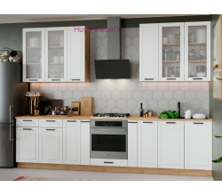 Белая кухня 3.1 метра "Альфа"