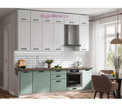 Кухня трехуровневая 2.6 метра "Призма"