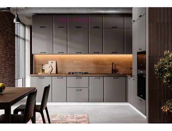 Угловая трехуровневая кухня 320х200 "Призма"