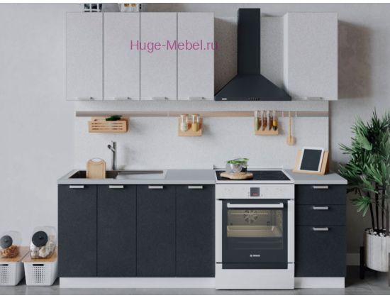 Кухня 1.6 метра "Бетон"