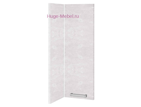 Кухонный фасад Ф-128 бетон снежный (Бетон)