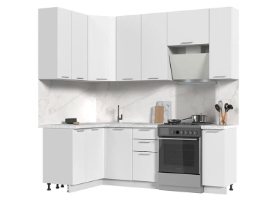 Высокая угловая кухня 230х130 "Катрин" Высокая угловая кухня 230х130 "Катрин"