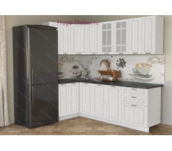 Белая угловая кухня 120х240 "Мария"