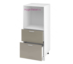 Пенал кухонный малый с нишей и ящиками 600 Катрин (циркон)