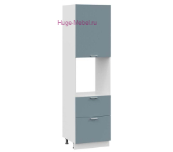 Пенал кухонный с нишей и ящиками высокий 600 Катрин (топаз)