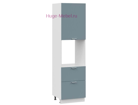 Пенал кухонный с нишей и ящиками высокий 600 Катрин (топаз)