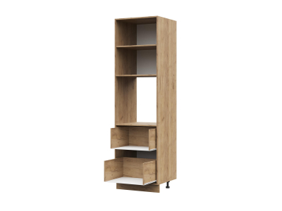 Корпус кухонного пенала с 2 ящиками 600х2140 ПВ (дуб крафт)