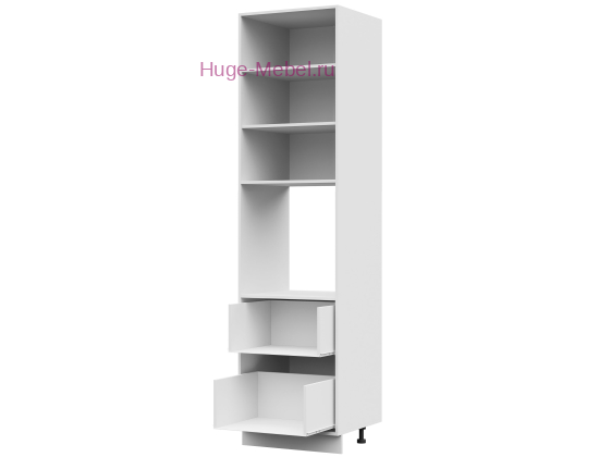 Корпус кухонного пенала с 2 ящиками 600х2340 ПВ (белый)