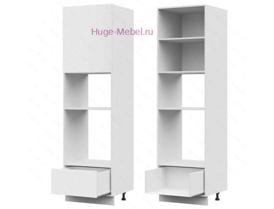 Пенал кухонный для встраиваемой техники 600 Катрин (софт вайт)