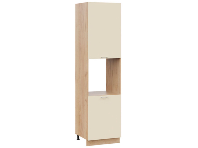 Пенал кухонный высокий с нишей 600 Катрин (крем) корпус крафт Пенал кухонный высокий с нишей 600 Катрин (крем) корпус крафт