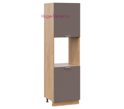 Пенал кухонный напольный с нишей 600 Катрин (муссон) корпус крафт