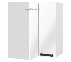 Угловой шкаф верхний прямой 600 Пасаденна (белый бриллиант)
