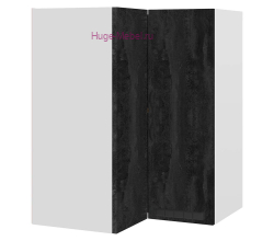 Угловой шкаф верхний прямой 600 Пасаденна (угольный камень)