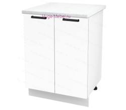 Шкаф кухонный нижний 600 Пасаденна (белый бриллиант)