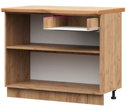 Корпус кухонного шкафа нижнего с 1 ящиком 1000 ПВ (дуб крафт)