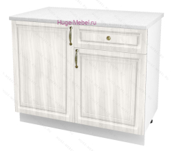 Нижний кухонный шкаф с ящиком  1000 Юлия (сандал белый)
