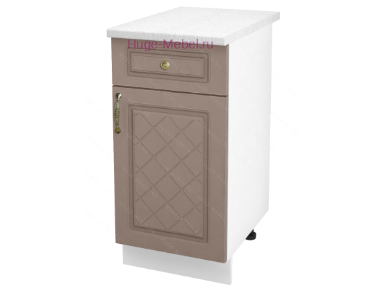 Нижний кухонный шкаф с ящиком  400 Модена (дуб кофе)