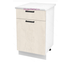 Нижний кухонный шкаф с ящиком  500 Пасаденна (шелковый камень)