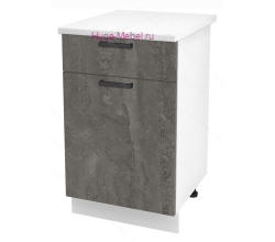 Нижний кухонный шкаф с ящиком  500 Пасаденна (железный камень)