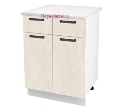 Нижний кухонный шкаф с ящиком  600 Пасаденна (шелковый камень)