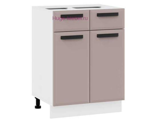Нижний кухонный шкаф с ящиком 600 Призма (мокко супермат)