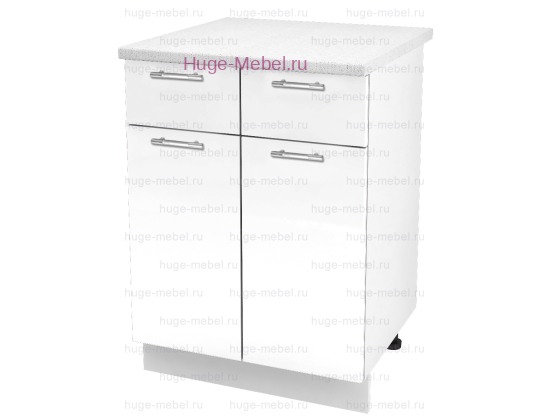 Нижний кухонный шкаф с ящиком  600 Ксения (белый)