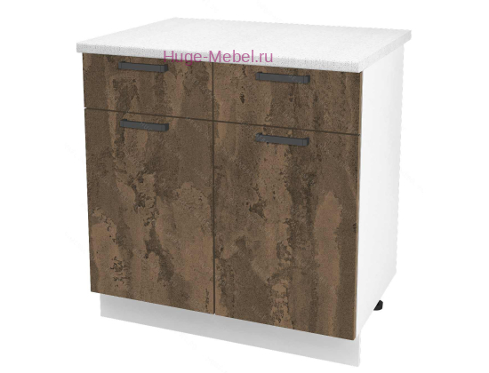 Нижний кухонный шкаф с ящиком  800 Пасаденна (ржавый камень)