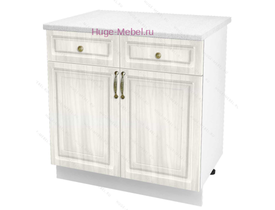 Нижний кухонный шкаф с ящиком  800 Юлия (сандал белый)