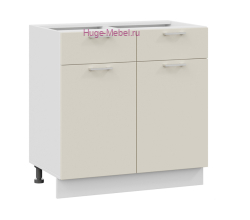 Нижний кухонный шкаф с ящиком 800 Катрин (крем)