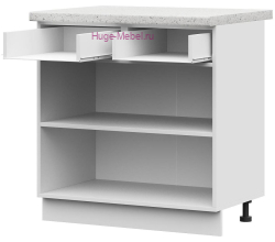 Корпус кухонного шкафа нижнего с 1 ящиком 800 ПВ (белый)