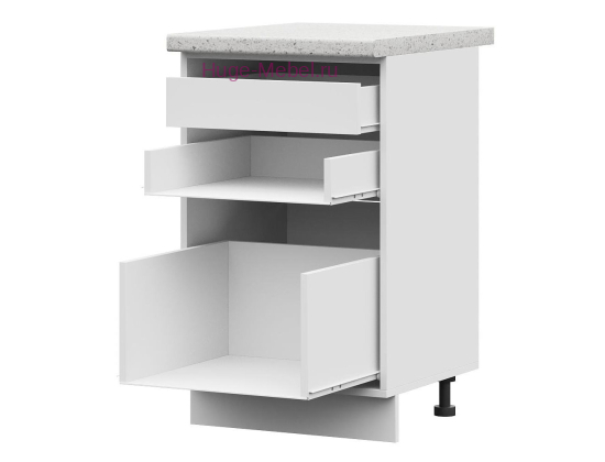 Корпус кухонного шкафа нижнего с внутренним ящиком 500 ПВ (белый)