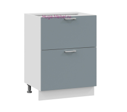 Нижний шкаф кухонный с двумя ящиками 600 Катрин (топаз)
