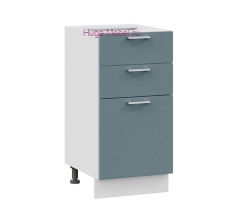 Кухонный шкаф нижний с тремя ящиками 400 Катрин (топаз)