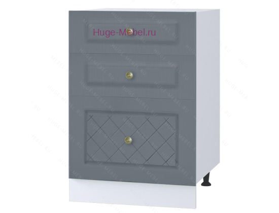 Кухонный шкаф нижний с тремя ящиками 500 Модена (дуб серый)