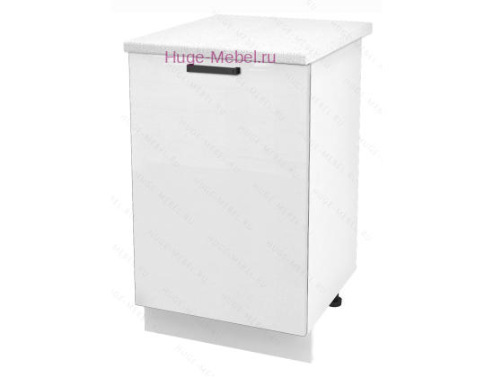 Шкаф кухонный нижний 600 Пасаденна Ф105 (белый бриллиант)