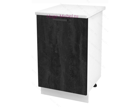 Шкаф кухонный нижний 500 Пасаденна (угольный камень)