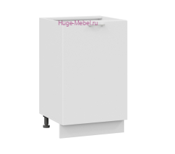 Шкаф кухонный нижний 600 Катрин Ф105 (софт вайт)