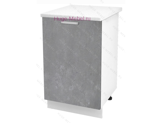 Шкаф кухонный нижний 600 Бетон Ф105 (бетон серый)
