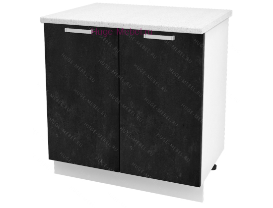 Шкаф кухонный нижний 800 Бетон (бетон чёрный)