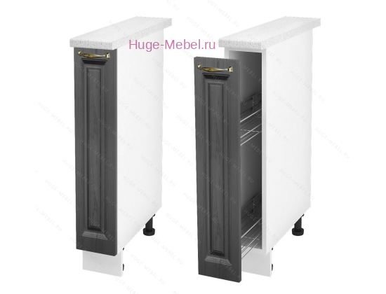 Нижний кухонный шкаф бутылочница 150 Мария (графит)