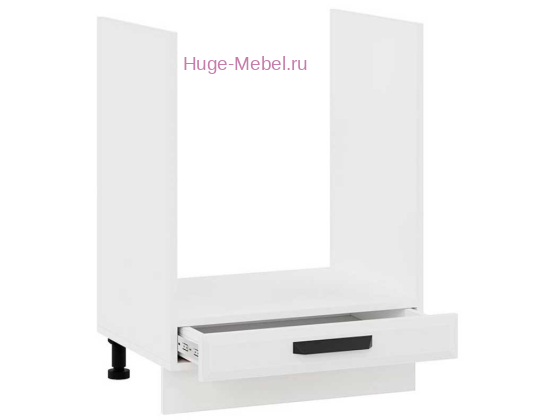 Шкаф кухонный под духовку напольный 450 Призма (белый супермат)