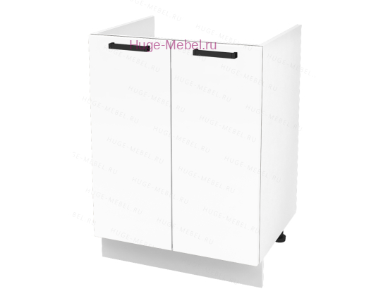 Кухонный шкаф под мойку 600 Пасаденна (белый бриллиант)
