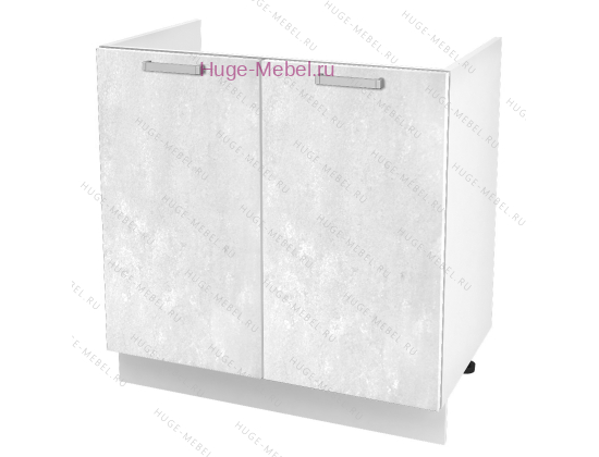Кухонный шкаф под мойку 800 Бетон (бетон белый)