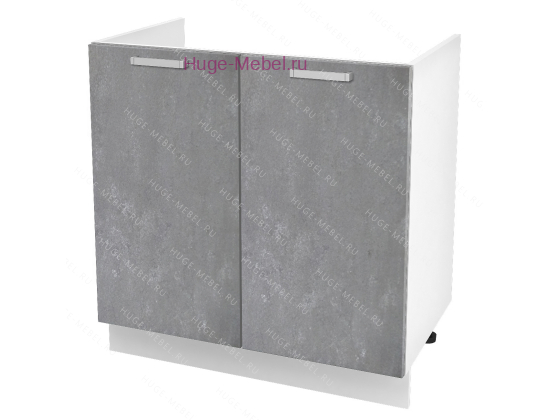 Кухонный шкаф под мойку 800 Бетон (бетон серый)