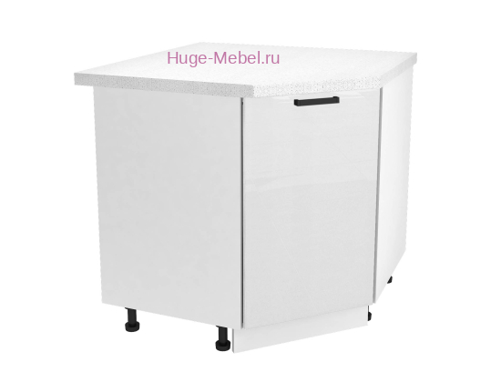 Шкаф кухонный угловой нижний 850 Пасаденна (белый бриллиант)