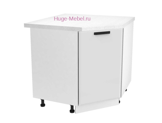 Шкаф кухонный угловой нижний 850 Призма (белый супермат)